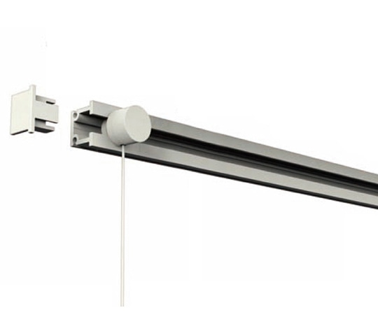 福井金属工芸 C型オールホワイトレールセット1000mm 3532-W 1セット（ご注文単位1セット）【直送品】