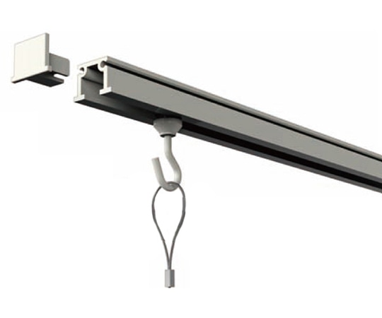 福井金属工芸 C型レールセット1.0m 3353-W 1個（ご注文単位1個）【直送品】