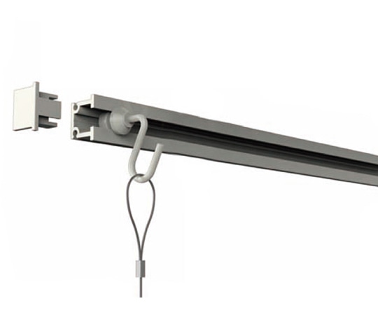 福井金属工芸 C型レールセット1.0m 3352-W 1個（ご注文単位1個）【直送品】