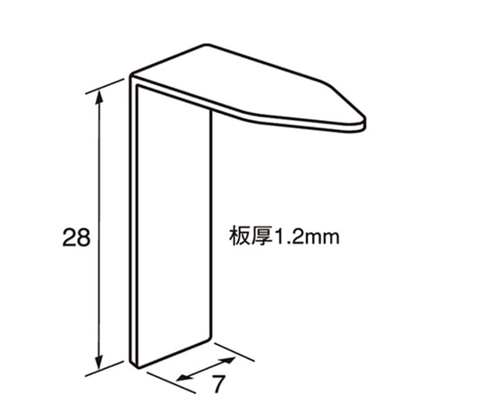 福井金属工芸 アルミ額用鉄角金具28×7 1セット(1000個入) 6269 1セット（ご注文単位1セット）【直送品】