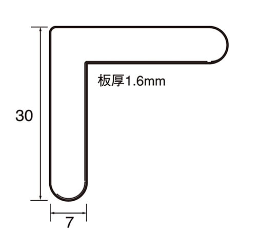 福井金属工芸 アルミ額用鉄角金具30×7 1セット(1000個入) 6277 1セット（ご注文単位1セット）【直送品】