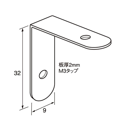 福井金属工芸 アルミ額用鉄角金具32×9 500個入 6268 1個（ご注文単位1個）【直送品】