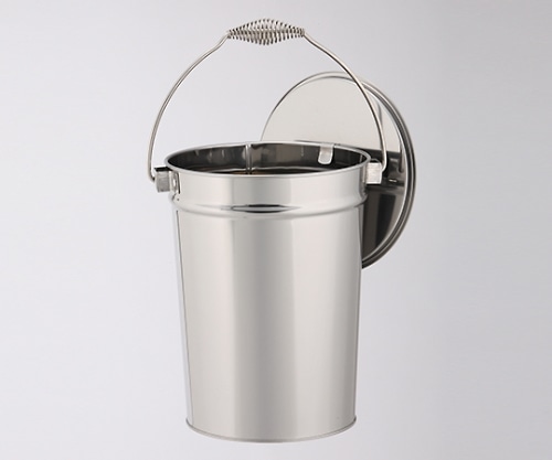 テラモト ステンレス収集缶 SU-267-500-0 1個(ご注文単位1個)【直送品】