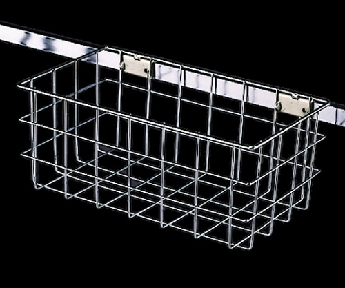 テラモト モップ収納ラック用バスケット 中 CE-494-520-0 1個(ご注文単位1個)【直送品】