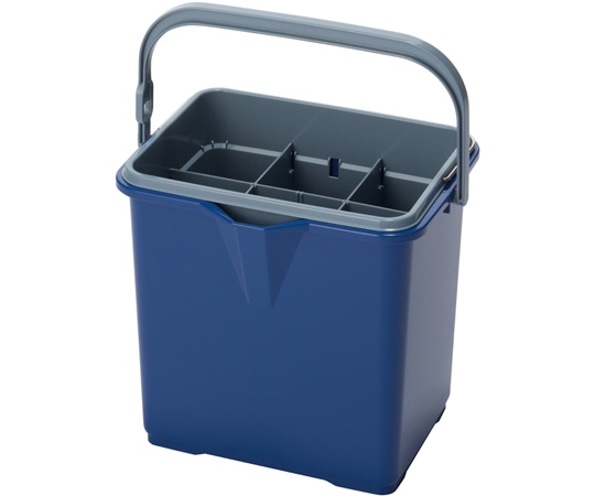 テラモト 仕切付きバケツⅡブルー CE-447-100-3 1個(ご注文単位1個)【直送品】
