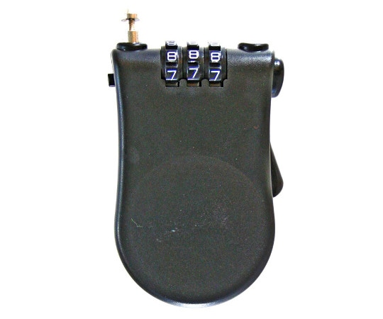 和気産業 番号可変式 リールワイヤーロック ブラック 本体縦幅85mm×本体横幅55mm TW-913 1個(ご注文単位1個)【直送品】