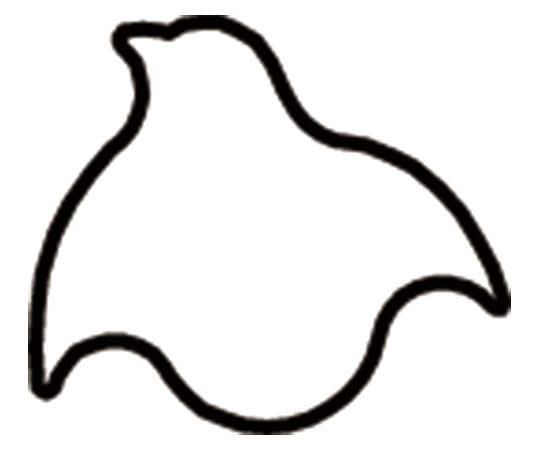 アズワン 生抜 極小 千鳥  1個（ご注文単位1個）【直送品】