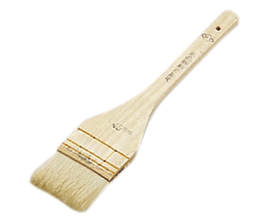 エムテートリマツ 木柄 本職料理刷毛(白毛) 3段締め 45mm  1個（ご注文単位1個）【直送品】