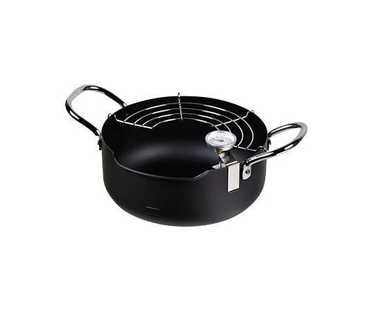 パール金属 メイドインジャパン 鉄製注ぎやすい温度計付天ぷら鍋 20cm HB-1892 1個（ご注文単位1個）【直送品】