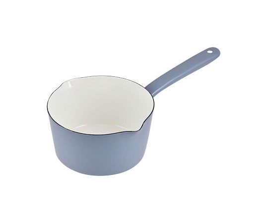 パール金属 プチクック ホーローミルクパン 15cm ブルーグレー HB-2084 1個(ご注文単位1個)【直送品】