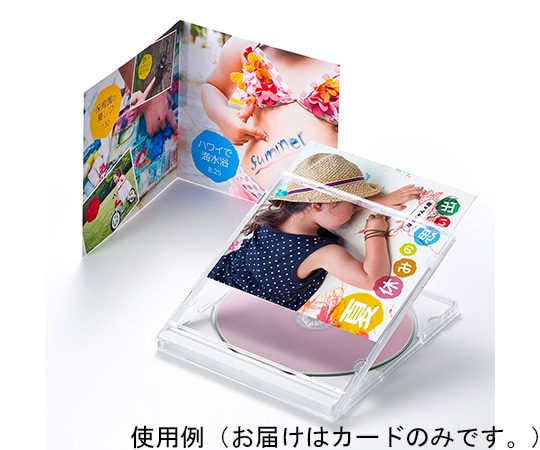 サンワサプライ フォト光沢CD DVDケースカード 見開き JP-INDGK2N 1セット(ご注文単位1セット)【直送品】