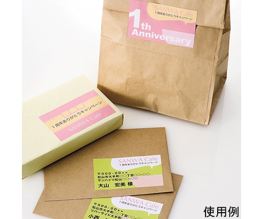 サンワサプライ マルチラベル 10面 LB-EM08N 1セット(ご注文単位1セット)【直送品】