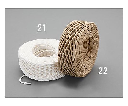 エスコ 3mmx50m 紙ひも(白) EA628PC-21 1巻(ご注文単位1巻)【直送品】