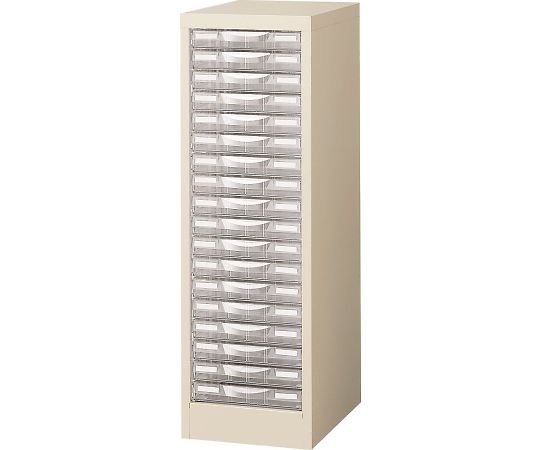 生興 整理ケース(ニューグレー) A4判1列浅型18段 A4G-P118S 1台(ご注文単位1台)【直送品】