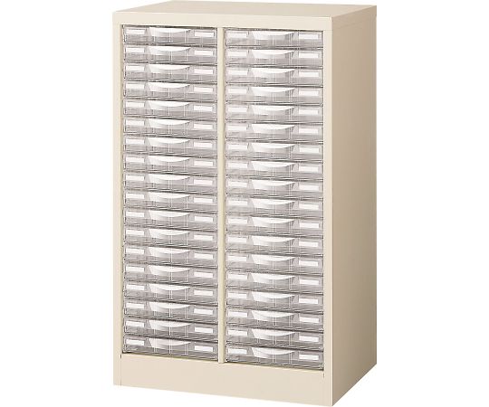 生興 整理ケース(ニューグレー) A4判2列浅型18段 A4G-P218S 1台(ご注文単位1台)【直送品】