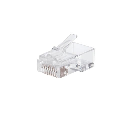 エレコム RJ45コネクタ CAT6・CAT6A対応 単線・ヨリ線対応 100個入 LD-6RJ45T100 1セット(ご注文単位1セット)【直送品】