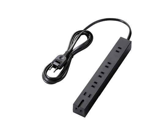 エレコム 回転機能タップ 6個口(内3ピン1) 2m ブラック T-KF01-2620BK 1個(ご注文単位1個)【直送品】