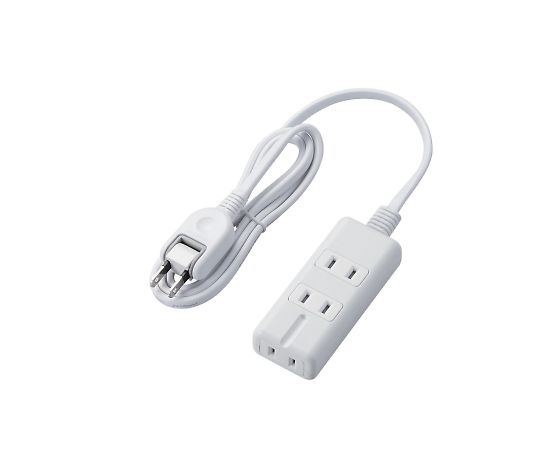 エレコム 磁石タップ 3個口(内3ピン1) 1m ホワイト T-KM01-2310WH 1個(ご注文単位1個)【直送品】