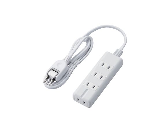 エレコム 磁石タップ 4個口(内3ピン1) 1m ホワイト T-KM01-2410WH 1個(ご注文単位1個)【直送品】