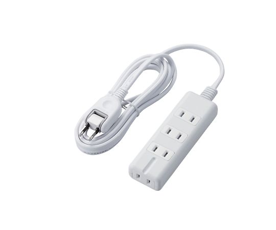 エレコム 磁石タップ 4個口(内3ピン1) 2m ホワイト T-KM01-2420WH 1個(ご注文単位1個)【直送品】