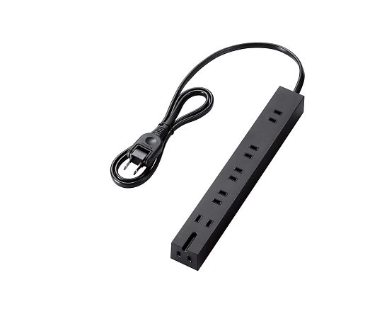 エレコム 超強力磁石タップ 6個口(内3ピン1) 1m ブラック T-KM01-2610BK 1個(ご注文単位1個)【直送品】