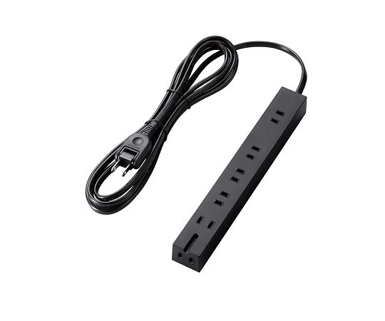 エレコム 超強力磁石タップ 6個口(内3ピン1) 3m ブラック T-KM01-2630BK 1個(ご注文単位1個)【直送品】