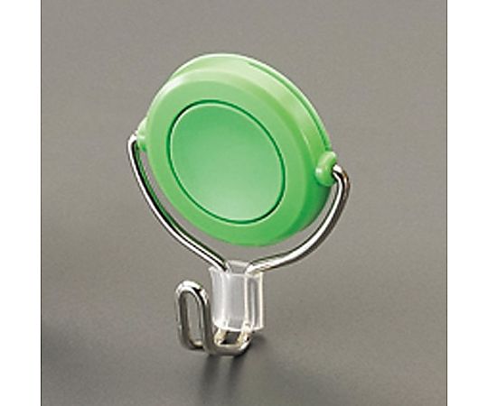 エスコ φ32mm/ 1.5kg マグネットフック(回転フック/グリーン) EA762FG-233 1個(ご注文単位1個)【直送品】