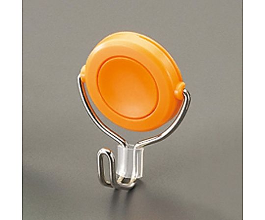 エスコ φ38mm/ 3.0kg マグネットフック(回転フック/オレンジ) EA762FG-244 1個(ご注文単位1個)【直送品】