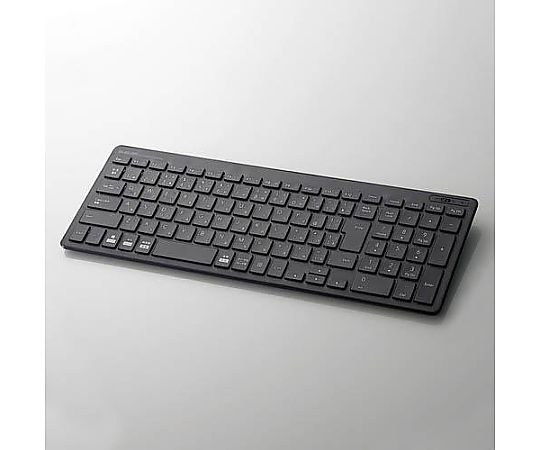 エレコム 367x127x21mm ワイヤレスキーボード(薄型/ブラック) EA764AB-71 1個(ご注文単位1個)【直送品】