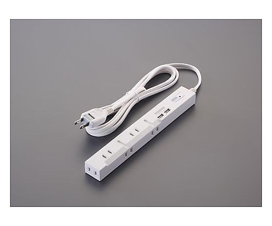 サンワサプライ AC125V/14Ax2.0m タップ(USB充電ポート付) EA815GM-207A 1個(ご注文単位1個)【直送品】