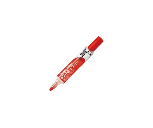 ぺんてる ボードマーカーノックル 中字丸芯 赤 10本 EMWLM-B10 1箱(ご注文単位1箱)【直送品】