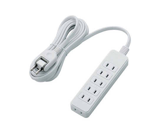 エレコム スイングプラグタップ 6個口 3m ホワイト T-S02N-2630WH 1個(ご注文単位1個)【直送品】