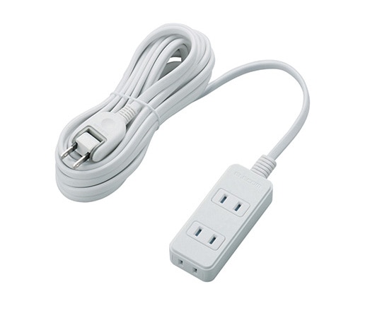 エレコム シャッタータップ 3個口 5m ホワイト T-ST02N-2350WH 1個(ご注文単位1個)【直送品】