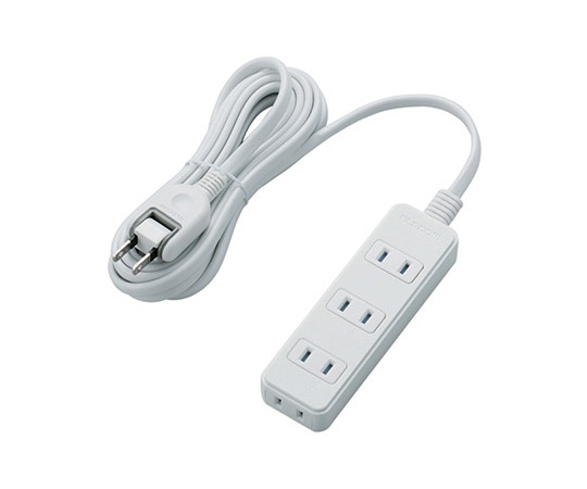 エレコム シャッタータップ 4個口 3m ホワイト T-ST02N-2430WH 1個(ご注文単位1個)【直送品】