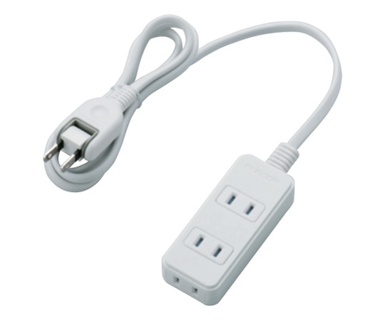 エレコム 電源タップ(雷ガード・ほこりシャッター) T-KST02-22310WH 1個(ご注文単位1個)【直送品】