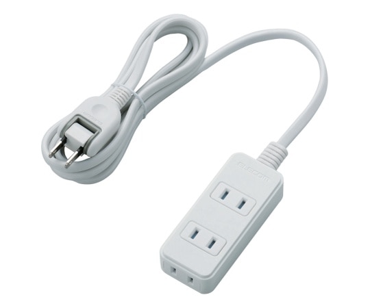 エレコム 電源タップ(雷ガード・ほこりシャッター) T-KST02-22320WH 1個(ご注文単位1個)【直送品】