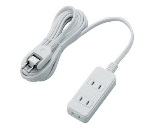 エレコム 電源タップ(雷ガード・ほこりシャッター) T-KST02-22330WH 1個(ご注文単位1個)【直送品】