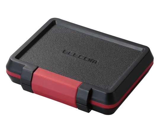 エレコム SD/microSDカードケース(耐衝撃) ブラック CMC-SDCHD01BK 1個(ご注文単位1個)【直送品】