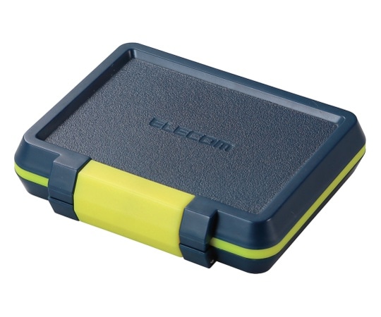 エレコム SD/microSDカードケース(耐衝撃) ネイビー CMC-SDCHD01NV 1個(ご注文単位1個)【直送品】