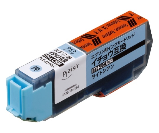 エレコム プレジール 汎用インクカートリッジ ライトシアン(染料) PLE-EITHLC 1個(ご注文単位1個)【直送品】