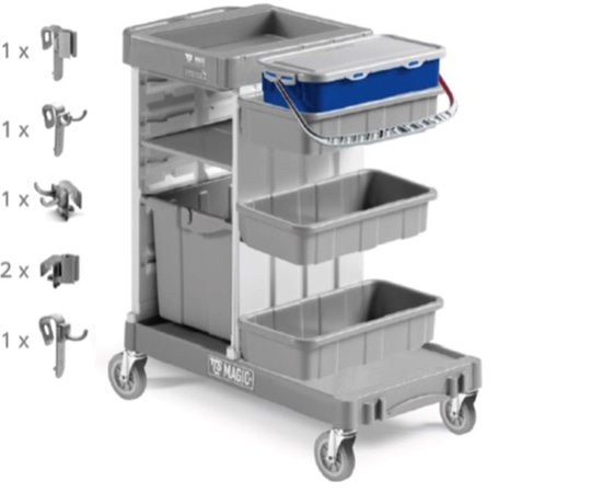 リンレイ プロフィット ハイジェニックカート B125 949886 1台(ご注文単位1台)【直送品】