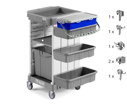 リンレイ プロフィット ハイジェニックカート S100 949925 1台(ご注文単位1台)【直送品】