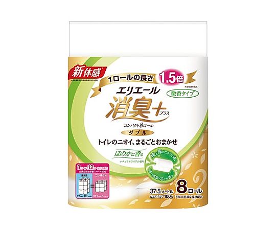 エリエール(大王製紙) エリエール 消臭+トイレット ほのかに香る8R 1パック(8ロール入) 823014 1パック(ご注文単位1パック)【直送品】