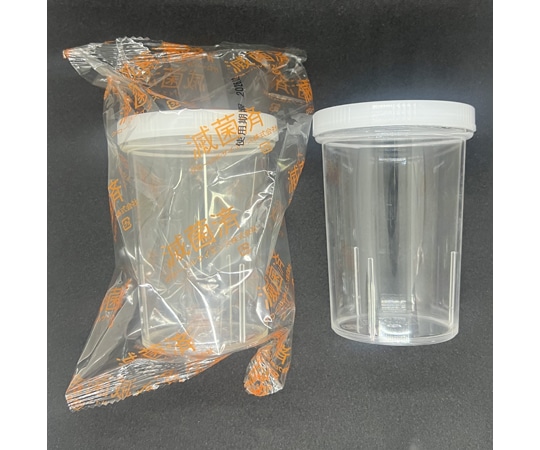 グローバルサイエンス スクリューコップ 200cc 滅菌済 200袋 52020A01 1箱(ご注文単位1箱)【直送品】