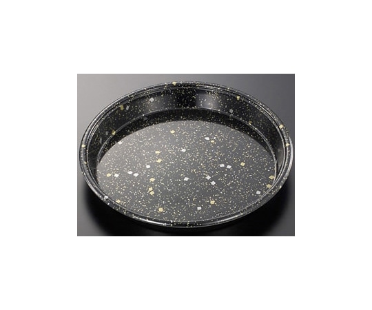 中央化学 寿司容器 HS丸桶 50 黒金箔-BK 身 100枚 107425 1ケース(ご注文単位1ケース)【直送品】