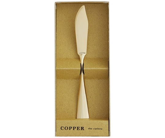 アヅマ COPPER the cutlery バターナイフ ゴールド CB-1GDmi 1個（ご注文単位1個）【直送品】
