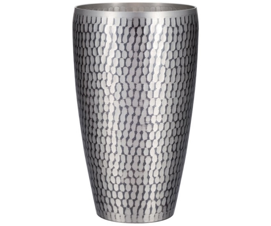 新光堂 槌目S型タンブラー 錫被仕上げ 大 SI-103SN 1個(ご注文単位1個)【直送品】