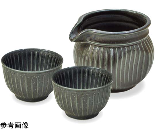 ヤマコー SOGI ぐいのみ徳利 3点セット 黒 #79723 1セット(ご注文単位1セット)【直送品】