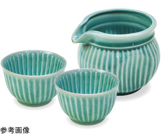 ヤマコー SOGI ぐいのみ徳利 3点セット 緑 #79724 1セット(ご注文単位1セット)【直送品】