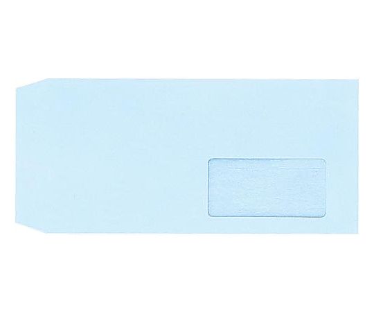 キングコーポレーション グラファン窓付封筒 長3 ブルー 100枚入 N3SGM80B 1パック(ご注文単位1パック)【直送品】